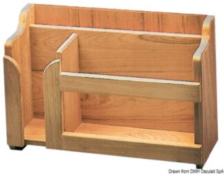 Porta piatti teak 395x152x282 mm - 71.602.05 Osculati Teak