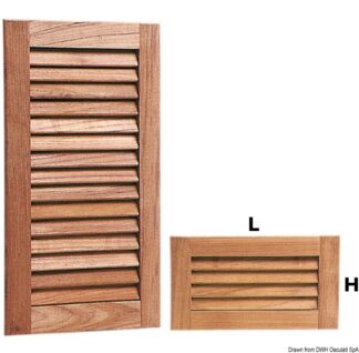 Griglia aereazione teak 280x160 mm - 71.607.14 Osculati Teak