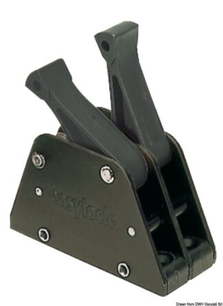 Easylock anodizzato nero doppio - 72.078.20 Osculati Stopper EASYLOCK