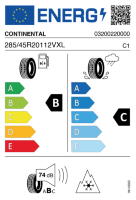 Pneumatici Auto Invernali CONTI TS870P 285/45 R20 112V XL - immagine 2