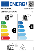 Pneumatici Auto Invernali CONTINEN WIN-8S 285/45 R20 112W XL - immagine 2