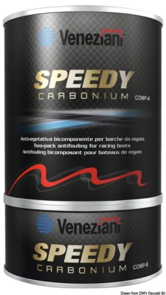 Antivegetativa al carbonio nero 2,5 l - 65.000.13 Osculati Isolanti, detergenti, vernici