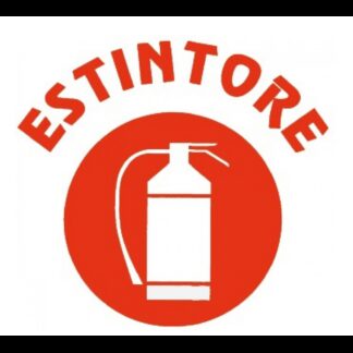 Tabelle e Bandiere Adesive ADESIVO ESTINTORE MM. 100X80 ERREGRAFICA (acq.min. unità)