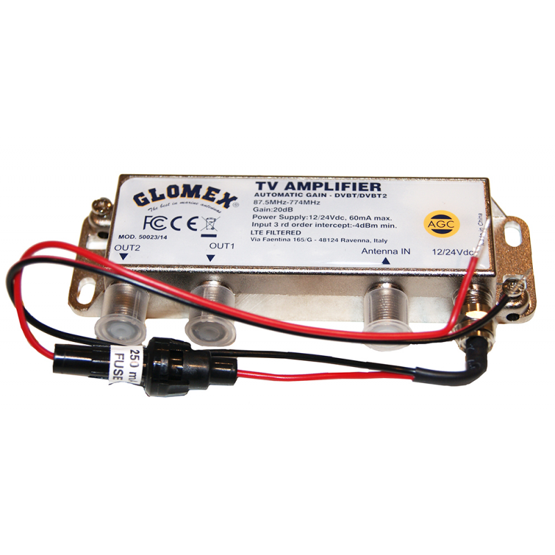 Accessori e basi AMPLIFICATORE GLOMEX 50023/14 Glomex (acq.min. unità)