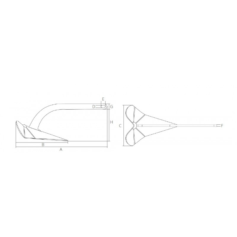 Ancore in Acciaio zincato ANCORA DC KG 20 Plastimo (acq.min. unità) - immagine 2