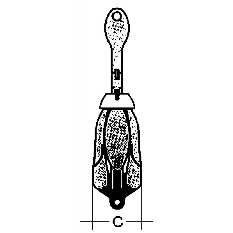 Ancore in Acciaio inox ANCORA OMBRELLO INOX KG.0,70 (acq.min. unità) - immagine 3
