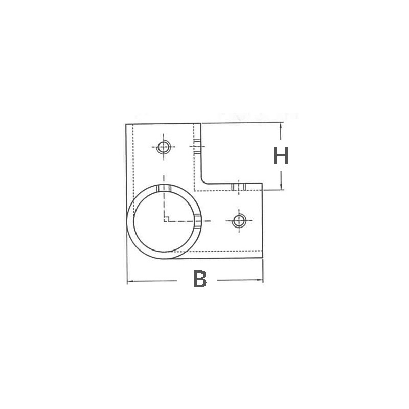 Raccordi in Acciaio Microfuso ANGOLARE INOX 3 VIE 90° Ø MM.22 (acq.min. unità) - immagine 2