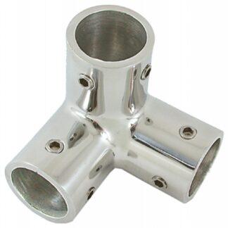 Raccordi in Acciaio Microfuso ANGOLARE INOX 3 VIE 90° Ø MM.25 (acq.min. unità)