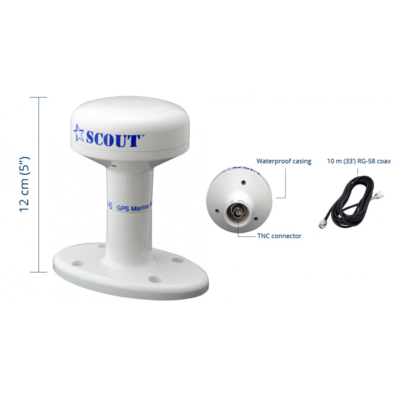 Antenne VHF, CB, GPS ANTENNA GPS NAV-6 50 CANALI Scout Telecomunicazioni (acq.min. unità) - immagine 2