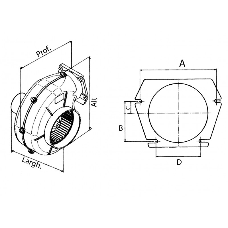 Elettroventilatori ASPIRATORE 12V. ASS.11,5 AMP. OCEAN TECHNOLOGIES (acq.min. unità) - immagine 2