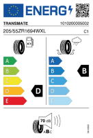 Pneumatici Auto Estivi TRANSMAT SPO-D1 205/55ZR16 94 W XL - immagine 2