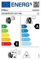 Pneumatici Furgone o Autocarro PIRELLI TG:01 II 295/80 R22.5 152/148L - immagine 2