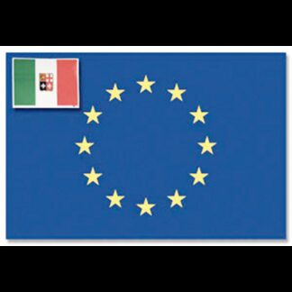 Bandiere in Tessuto BANDIERA EUROPA+ITALIA CM.30X45 Adria Bandiere (acq.min. unità)