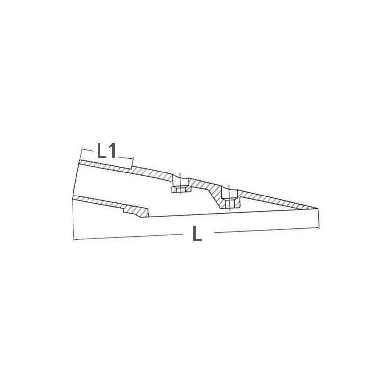 Raccordi in Acciaio Microfuso BASE INOX INCLINATA 16° (acq.min. unità) - immagine 2
