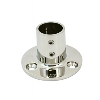 Raccordi in Acciaio Microfuso BASE INOX TONDA 90° Ø MM.25 (acq.min. unità)