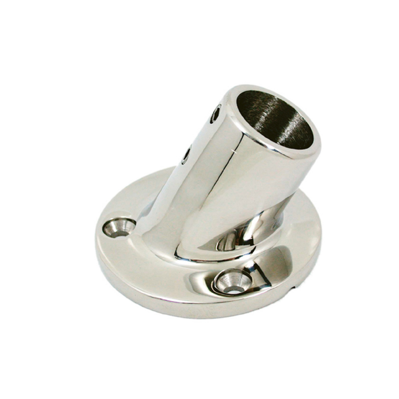 Raccordi in Acciaio Microfuso BASE INOX TONDA 60° Ø MM.22 (acq.min. unità)