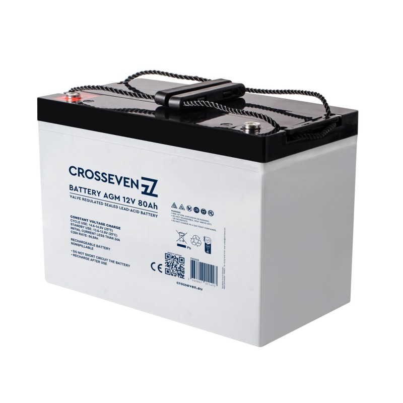 Batterie, Morsetti BATTERIA AGM 12V - 80AH Crosseven (acq.min. unità)