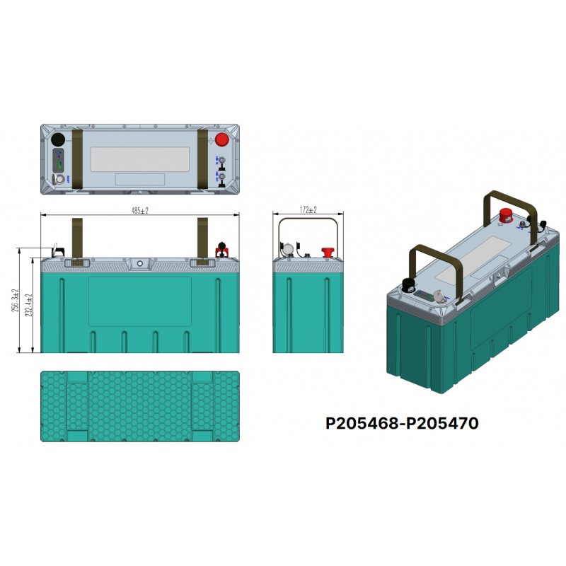 Batterie, Morsetti BATTERIA LITIO 12V - 100AH Crosseven (acq.min. unità) - immagine 2