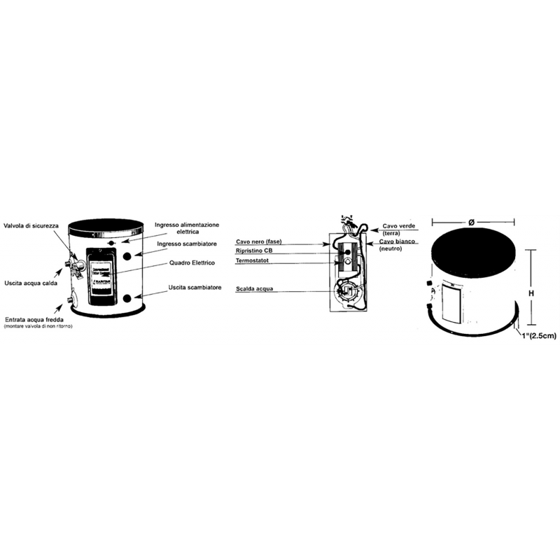 Boiler Marini Raritan BOILER RARITAN LT. 75,7 Raritan (acq.min. unità) - immagine 2