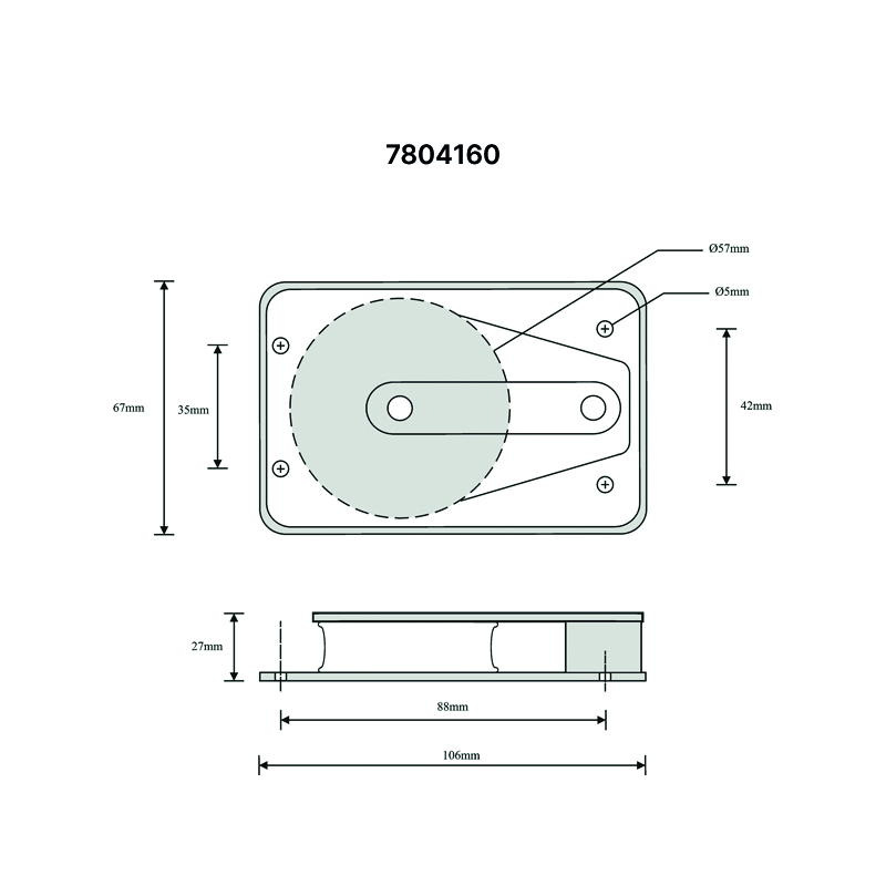 Barton Serie 4/5 BOZZELLO PIANO Ø MM.12 Barton Marine (acq.min. unità) - immagine 2