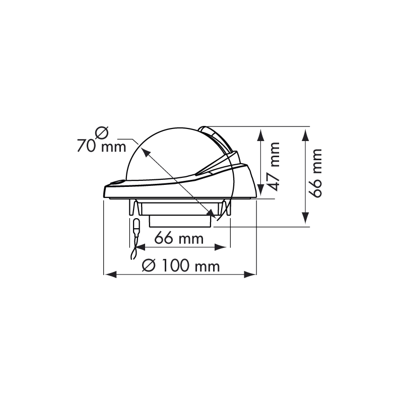 Bussole Plastimo BUSSOLA OFFSHORE 75 NERA INCASSO Plastimo (acq.min. unità) - immagine 2