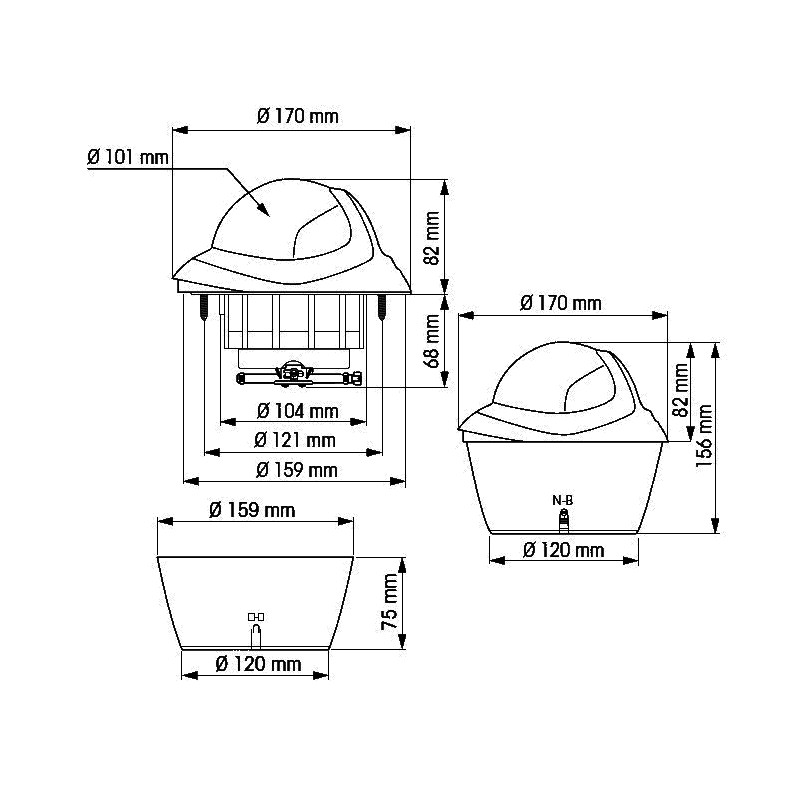 Bussole Plastimo BUSSOLA OLIMPIC 115 NERA Plastimo (acq.min. unità) - immagine 2