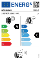 Pneumatici Auto Estivi GOODYEAR F1-ALL 255/40 R22 103Y XL - immagine 2