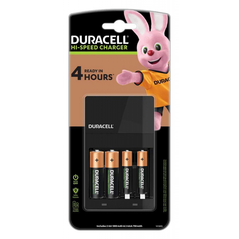 Batterie, Morsetti CARICABATTERIE DURACELL 4H Duracell (acq.min. unità)