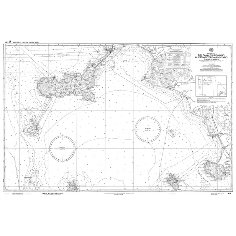 Carte Nautiche e Portolani CARTA 42 DIDATTICA ISTITUTO IDROGRAFICO (acq.min. unità)