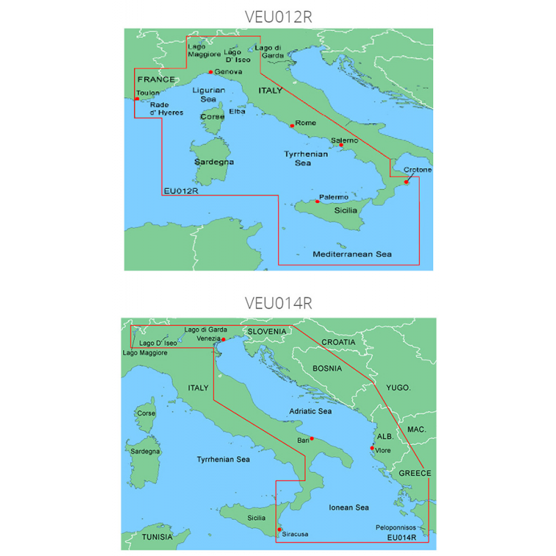 Strumentazione Garmin CARTOGRAFIA REGULAR MAR TIRRENO Garmin (acq.min. unità)