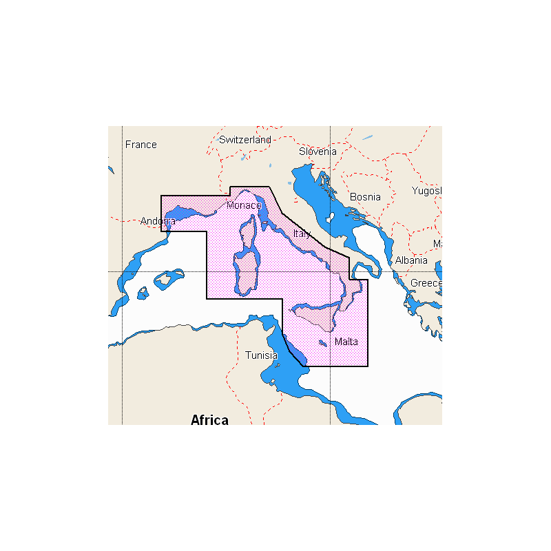 Cartografia Mar Adriatico - Mar Ionio discover C-Map (acq.min. unità)