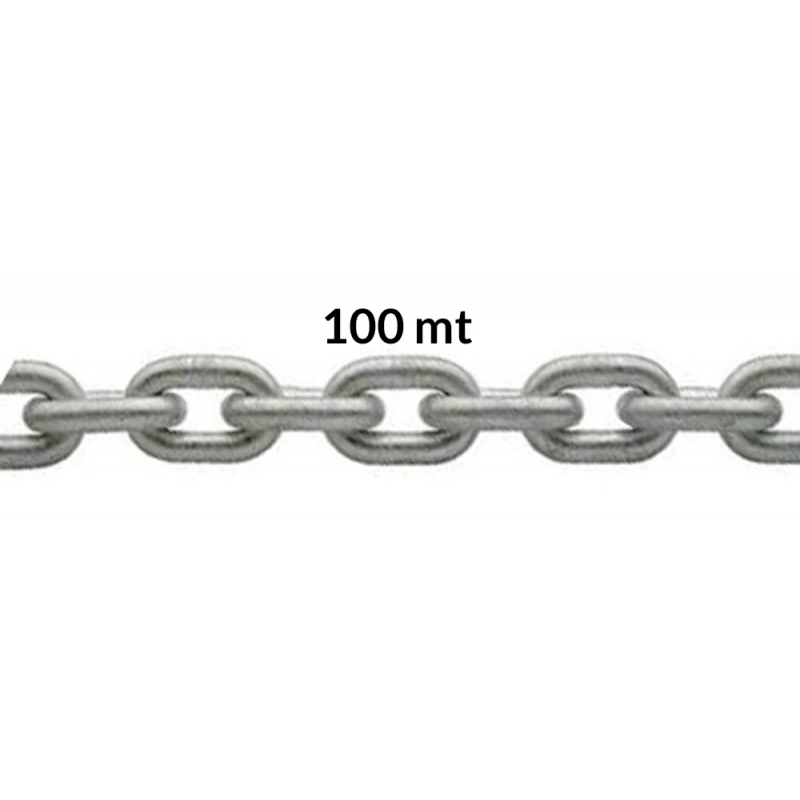 Catena Calibrata CATENA ZINC. CALIBRATA Ø MM.8X100MT (acq.min. unità)
