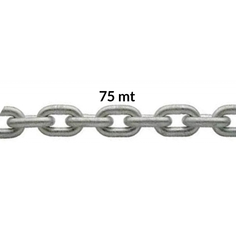 Catena Calibrata CATENA ZINC. CALIBRATA Ø MM.10X75MT (acq.min. unità)