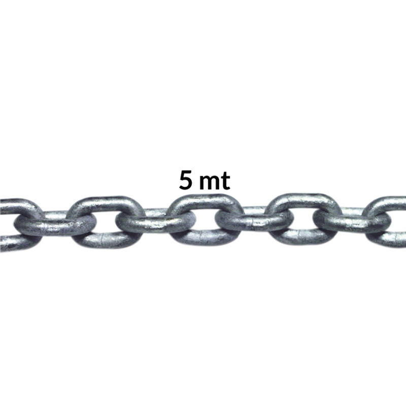 Catena Genovese CATENA ZINC. GENOVESE Ø MM.8X5M Forniture Nautiche Italiane (acq.min.1,00 unità)