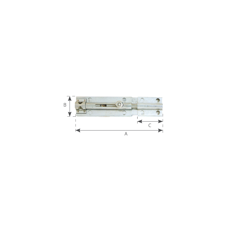 Catenacci Inox - Ottone - Nylon CATENACCIO INOX PORTAL.MM.210 ALDEGHI LUIGI (acq.min. unità) - immagine 2
