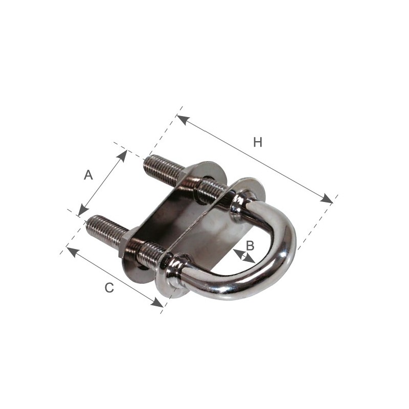 Cavallotti in Acciaio Inox CAVALLOTTO DELUXE ACC.INOX Marine Town (acq.min. unità) - immagine 2