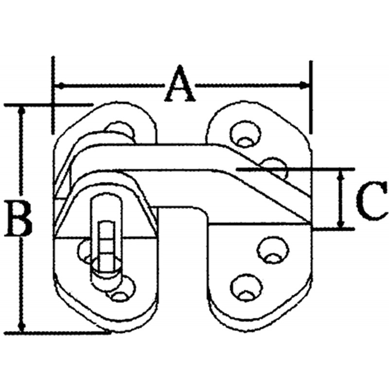 Cerniere Inox Spessore + mm.2 CERNIERA INOX 316 Marine Town (acq.min. unità) - immagine 2