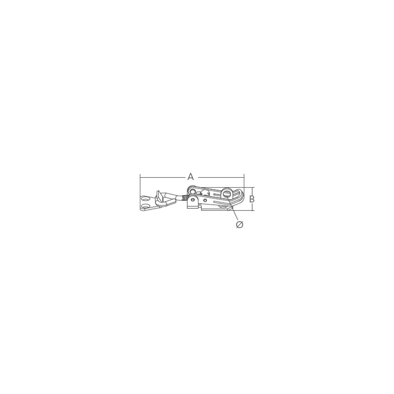 Chiusure Inox CHIUSURA INOX REGOLABILE MM. 98 Marine Town (acq.min. unità) - immagine 2