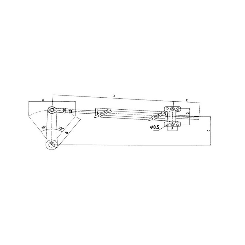 Timonerie Idrauliche Ultraflex CILINDRO UC 378 Ultraflex (acq.min. unità) - immagine 2
