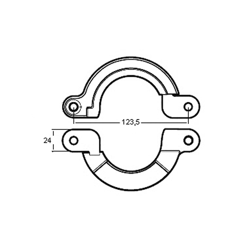 Anodi Yanmar COLLARE ALLUMINIO YANMAR 2 PEZZI Tecnoseal (acq.min. unità) - immagine 2