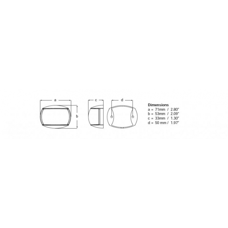 Fanali di Via a LED < 50 M. FANALI NERI A LED SINISTRA/DRITTA Hella marine (acq.min. unità) - immagine 3