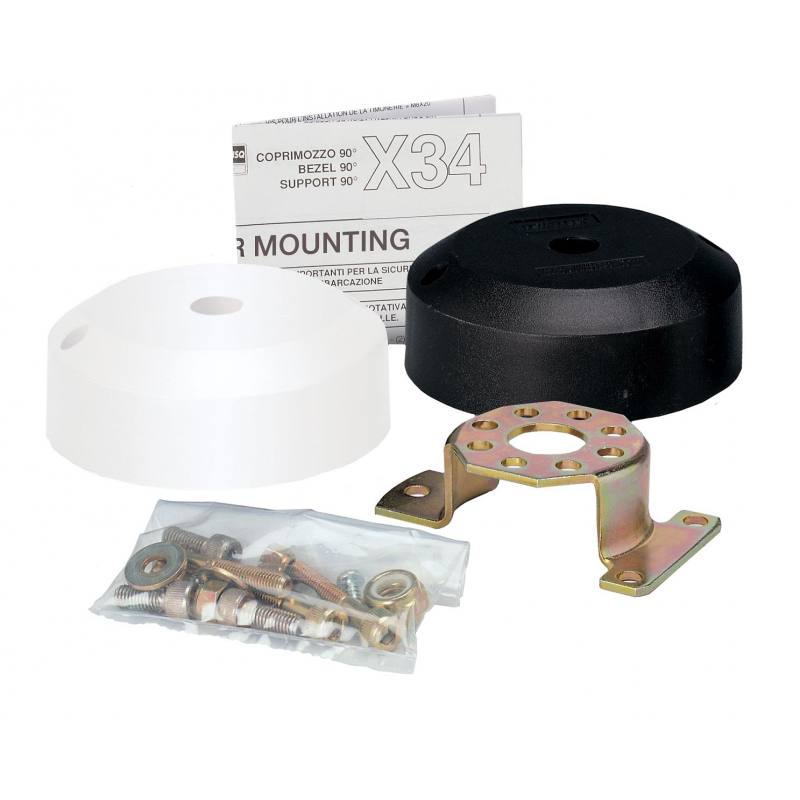 Timonerie Meccaniche e Monocavi X34 COPRIMOZZO NERO A 90° Ultraflex (acq.min. unità)