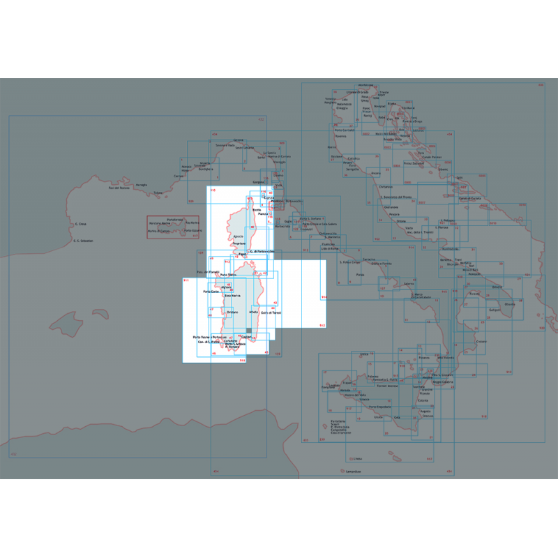 Carte Nautiche e Portolani DA CAPO S.ELIA A CAPO BELLAVISTA ISTITUTO IDROGRAFICO (acq.min. unità)