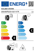 Pneumatici Furgone o Autocarro GOLDENCR CM335 295/60 R22.5 150/147K - immagine 2
