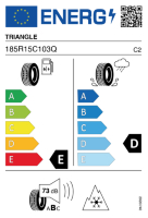 Pneumatici Furgone o Autocarro Invernali TRIANGLE LL01 185 R15 103/101Q - immagine 2