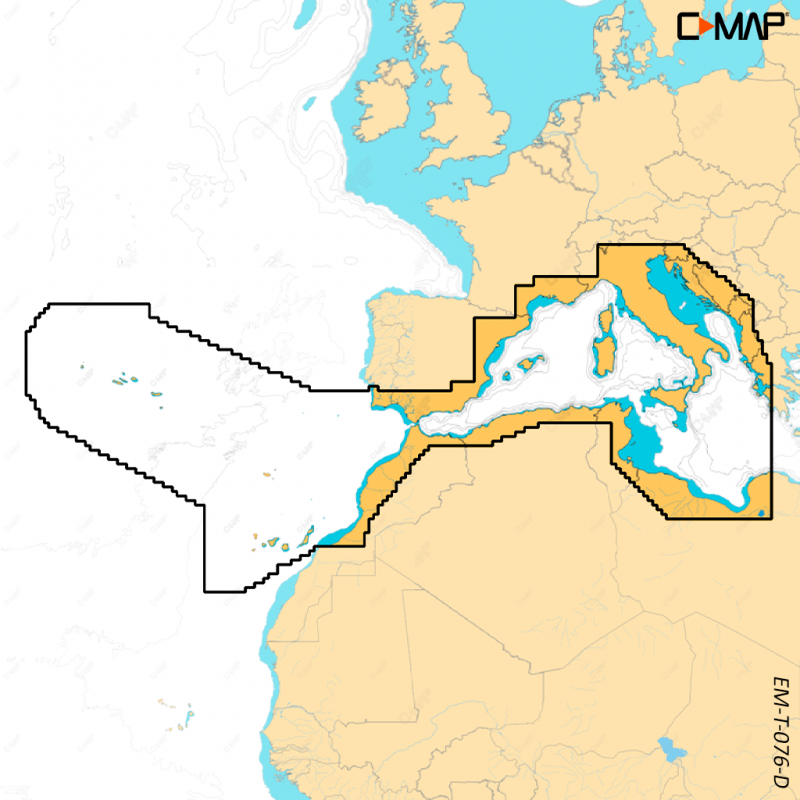 Cartografia DISCOVER X MED.OCCIDENTALE, AZZORRE Simrad (acq.min. unità)
