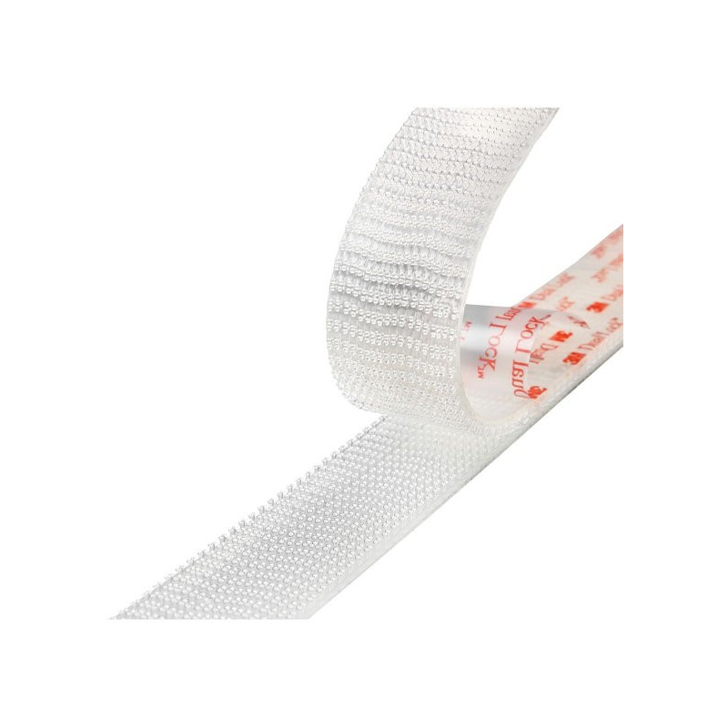 Velcro Adesivo DUAL LOCK TRASPARENTE 3M (acq.min. unità)