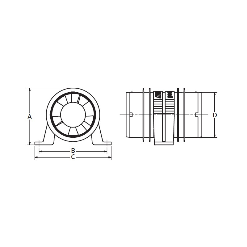 Elettroventilatori BLOWERS TURBO 3000 WATER RESIST 3" Attwood (acq.min. unità) - immagine 2
