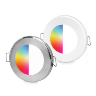 Faretti e Plafoniere a Led EUROLED 75 ACCIAIO INOX LUCE RGBW Hella marine (acq.min. unità)