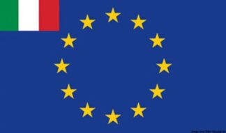 Bandiera Europa + Italia 30 x 45 cm - 35.440.02 Osculati Segnavento, bandiere, portachiavi